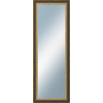 Koupelnový nábytek DANTIK - Zarámované zrcadlo - rozměr s rámem cca 50x140 cm z lišty ZVRATNÁ černozlatá plast (3071)