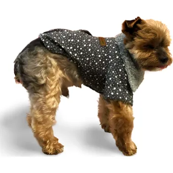 Dámský kabát Surtep Animals Kabát s tečkami pro psa Barva: Šedá, Velikost: M