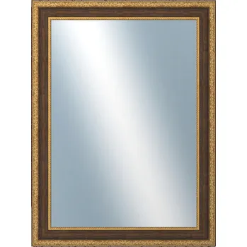 Zrcadlo DANTIK - Zarámované zrcadlo - rozměr s rámem cca 60x80 cm z lišty KLASIK hnědá (3004)