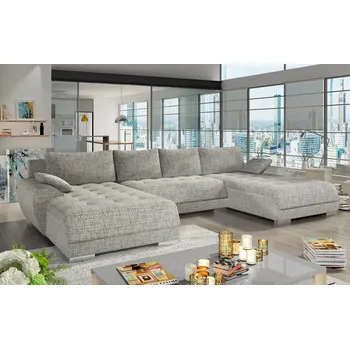 Sedací souprava Rozkládací sedací souprava BOLF U šedá melír