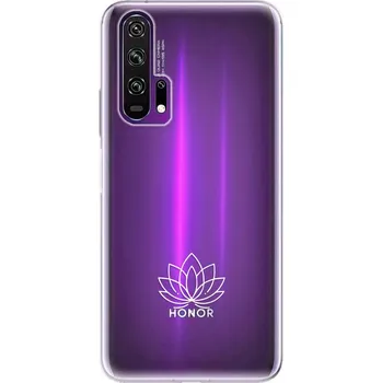 Odolné silikonové pouzdro iSaprio - čiré - Lotos - Honor 20 Pro