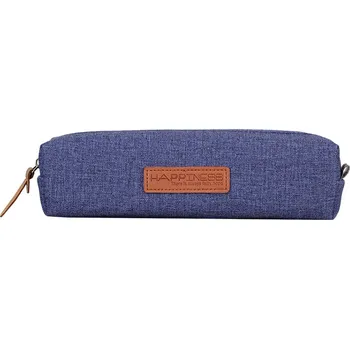 Penál Comix Látkový penál Happiness, na zip, 1 ks, A3203 Barva: Tmavě Modrá