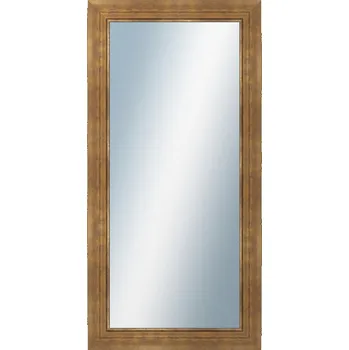 Zrcadlo DANTIK - Zarámované zrcadlo - rozměr s rámem cca 50x100 cm z lišty TRITON široký zlatý (2952)