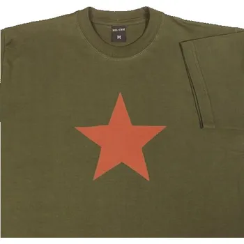 Pánské tričko MIL-COM Triko krátký rukáv RED STAR ZELENÉ S ZELENÁ - OLIV