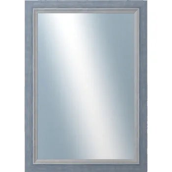 Zrcadlo DANTIK - Zarámované zrcadlo - rozměr s rámem cca 50x70 cm z lišty AMALFI modrá (3116)