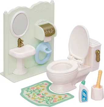 Doplněk k figurce Sylvanian Families 5740 Koupelnový set s WC