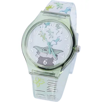 Hodinky náramkové hodinky Disney z Star Wars - The Mandalorian - Grogu - Look what I can do - vícebarevný