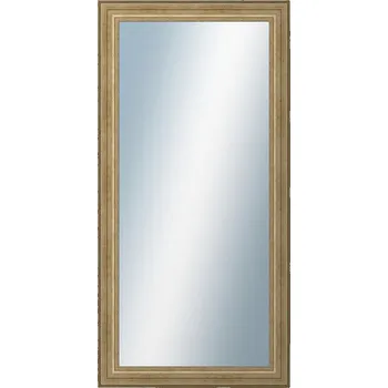 Zrcadlo DANTIK - Zarámované zrcadlo - rozměr s rámem cca 60x120 cm z lišty HRAD stříbrná patina (2823)