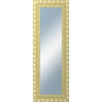 Zrcadlo DANTIK - Zarámované zrcadlo - rozměr s rámem cca 50x140 cm z lišty ROKOKO zlatá házená (2882)