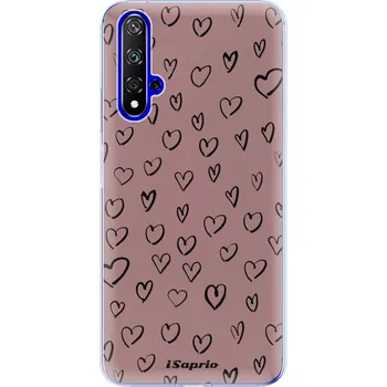 Pouzdro na mobilní telefon Odolné silikonové pouzdro iSaprio - Heart Dark - Huawei Honor 20