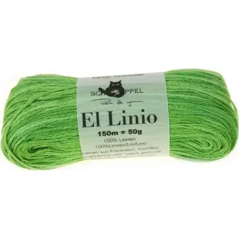 Příze Schoppel Wolle El Linio 2276 Grunfutter (Lněná příze El Linio 2276 Grunfutter)