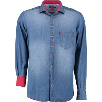 Pánská košile Orbis Trachten - pánská košile Slim Fit jeans 3453 37/38