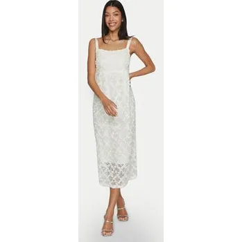 Dámské šaty Vila Koktejlové šaty Ea 14102226 Écru Regular Fit 38