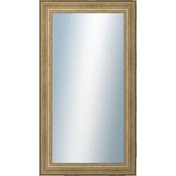 Zrcadlo DANTIK - Zarámované zrcadlo - rozměr s rámem cca 50x90 cm z lišty HRAD stříbrná patina (2823)