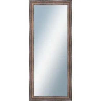 Zrcadlo DANTIK - Zarámované zrcadlo - rozměr s rámem cca 60x140 cm z lišty TRITON široký měď antik (2951)