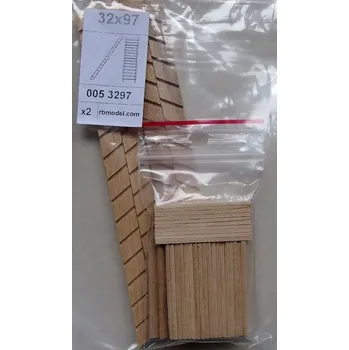 Plastikový model 1/35 Wooden stairs - width 32 mm (2 pcs.)