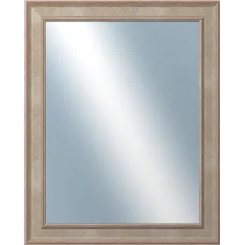 Zrcadlo DANTIK - Zarámované zrcadlo - rozměr s rámem cca 40x50 cm z lišty TOOTH malá stříbrná (3162)