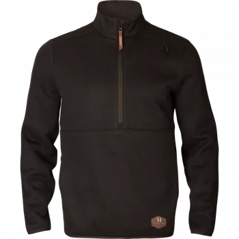 Pánský svetr HÄRKILA - Metso half zip pánský hnědý Hnědá L