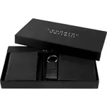 Dárková sada Leonardo Verrelli s peněženkou, klíčenkou a pouzdrem na kreditní karty černá