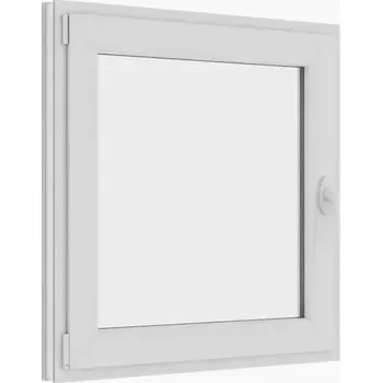 Okno plastové okno sklepní 50x50 cm, otevírací s ventilací, bílé, PREMIUM 7000 (plastové okno s ventilací)
