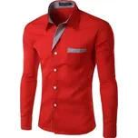 Pánská košile Camisa Masculina Barva: Červená, Velikost: 4XL