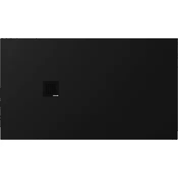 Sprchová vanička Polysan TRENECA vanička z litého mramoru s možností úpravy rozměru, 140x80cm, černá mat