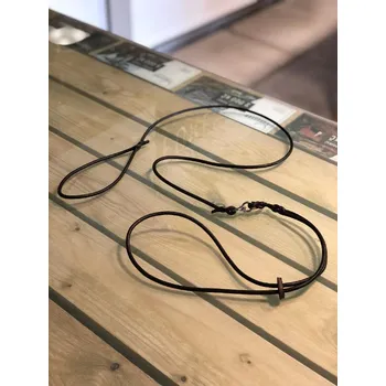 Vodítko pro psa Výstavní vodítko dlouhé hnědé - délka 150cm