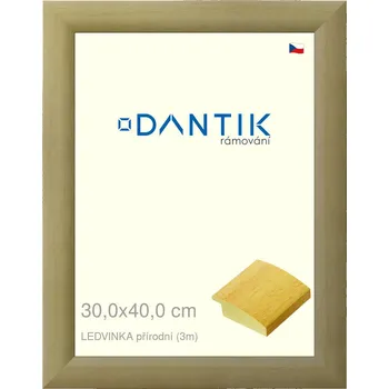 Rám na obraz DANTIK rámeček 30x40 | LEDVINKA přírodní (Plexi Čiré) (Vyrobeno s láskou u nás v DANTIKU)