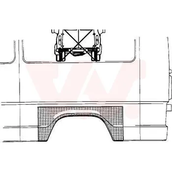 Blatník karosérie Boční stěna VAN WEZEL 3070145