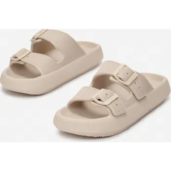 Dámské pantofle Trendy dámské pantofle 3752-42 na řemínek béžové , VELIKOST 39