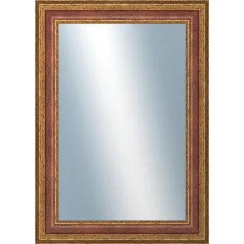 Zrcadlo DANTIK - Zarámované zrcadlo - rozměr s rámem cca 50x70 cm z lišty HRAD červená (3006)