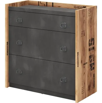 Komoda Komoda FARGO 06 smrk canyon/šedá industriální