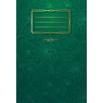 Set školních potřeb Sešit Premium zelené květy A5 - Sešity