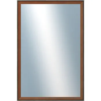 Zrcadlo DANTIK - Zarámované zrcadlo - rozměr s rámem cca 40x60 cm z lišty Inclinata colori hnědá (3135)