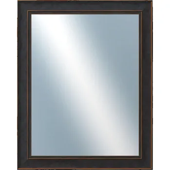 Zrcadlo DANTIK - Zarámované zrcadlo - rozměr s rámem cca 40x50 cm z lišty ANDRÉ velká černá (3154)