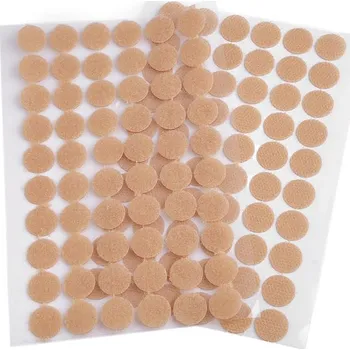 Zip Suchý zip samolepicí kolečka Ø15 mm, 60 párů - béžová