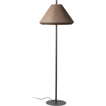 Stojací lampa FARO SAIGON šedá/hnědá stojací lampa 2M T70