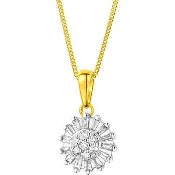 Přívěsek Zlatý přívěsek s diamanty - 0,15 ct - ryzost 585 - 172.125