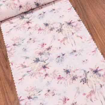 ubrus Ubrusovina / štola teflonová úprava, 22RB697-10, květy na béžové, š.38cm (metráž)