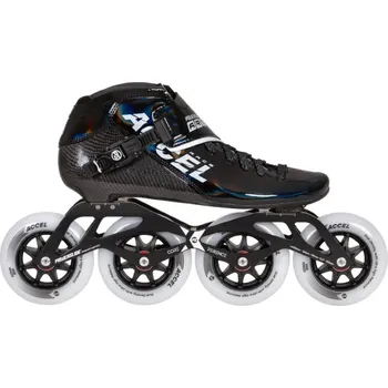 Kolečkové brusle Kolečkové brusle Powerslide Accel Race Black 100, 44, 4x, 100 Powerslide