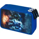 BAAGL Školní penál třípatrový Roboti