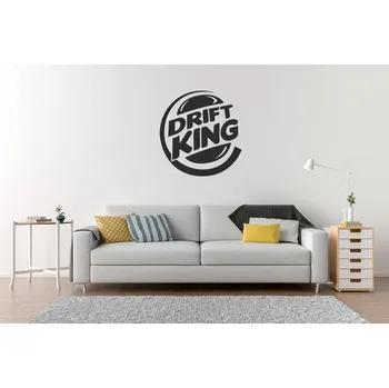 Samolepící dekorace Lepy.cz Samolepka na zeď Drift king Velikost (šířka x výška): 80x80cm, Barevná varianta: Krémová