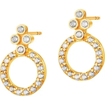 Náušnice Zlaté náušnice se zirkony - K-745.02