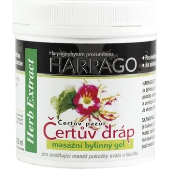 Masážní přípravek Vivaco Harpago Čertův dráp masážní bylinný gel 250 ml