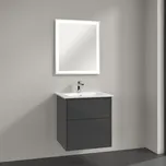 Villeroy & Boch Finero umyvadlo se skříňkou a zrcadlem 60 cm šedá S00300FPR1