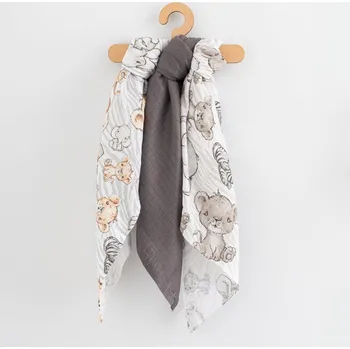 látková plena Bavlněné pleny s potiskem New Baby 70x80 cm 3 ks UNI