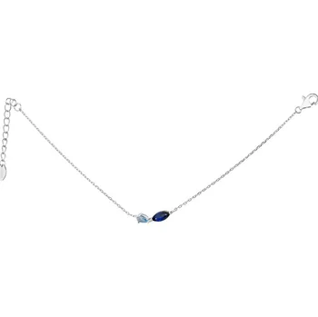 Náramek Stříbrný náramek se spinelem a broušeným sklem - AP534-4336