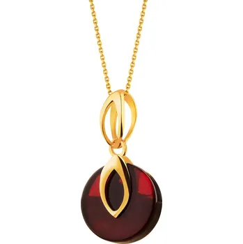 Přívěsek Zlatý přívěsek s jantarem - AP531-9602