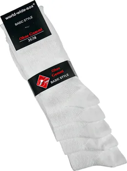 Dámské ponožky RS 12711 5 párů bílé