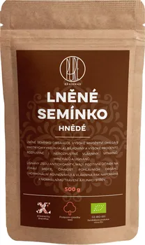 BrainMax Pure lněné semínko hnědé BIO 500 g